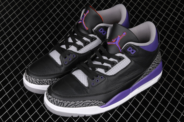 air jordan 3 retro black court purple ct8532-050