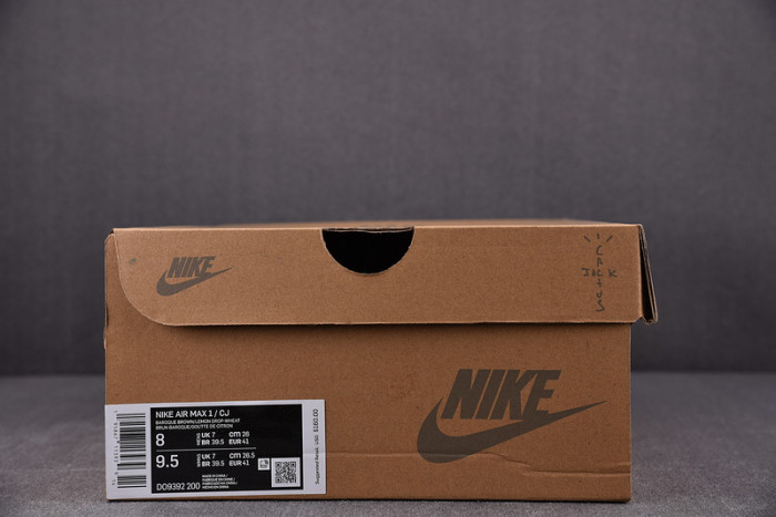 travis scott x nike air max 1 "baroque brown" do9392-200