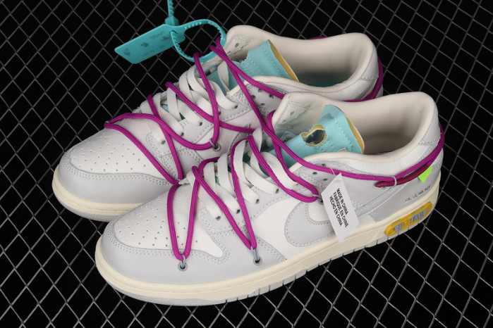 nike dunk low off-white lot 21 - dm1602-100