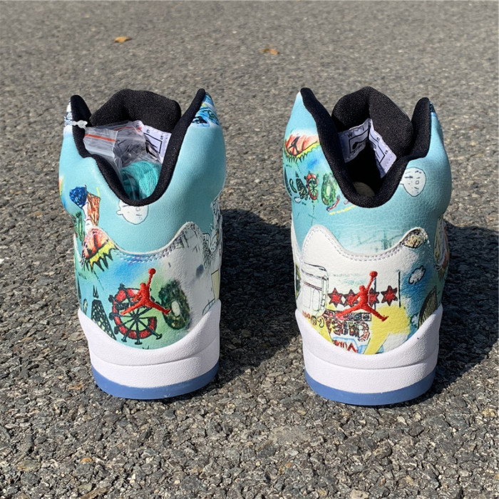 air jordan 5 retro wings (gs) av3663-900