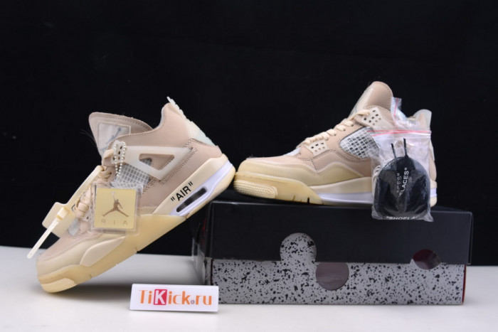 air jordan 4 retro ofw sail cv9388-100