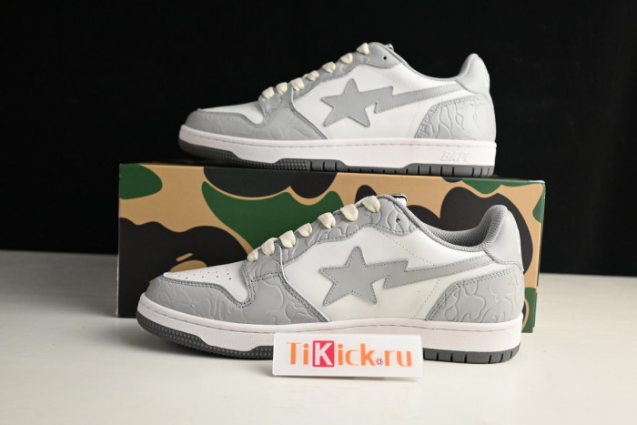 bape sta sk8 to nigo light grey/white/beige aa1g801009i