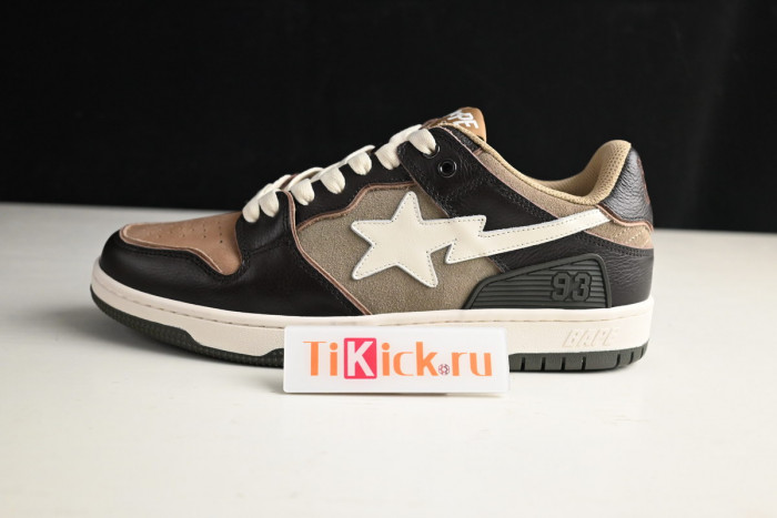 bape sta sk8 to nigo brown/dark brown/white h80191013