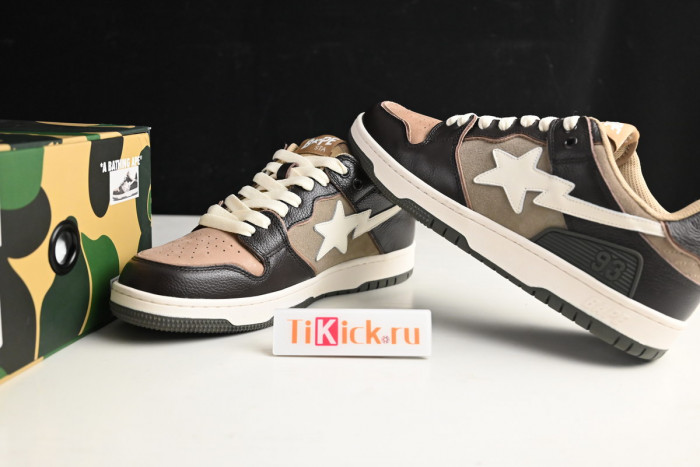bape sta sk8 to nigo brown/dark brown/white h80191013