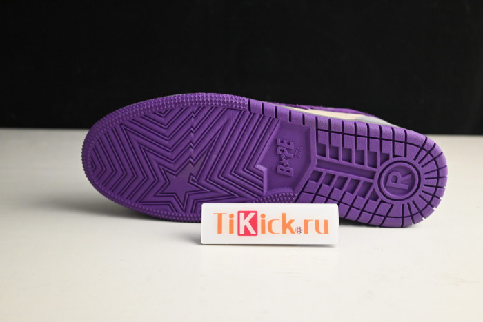 bape sta sk8 to nigo dark grey/beige/purple 1g801009121301