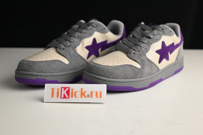 bape sta sk8 to nigo dark grey/beige/purple 1g801009121301