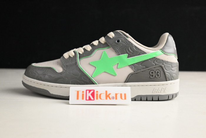 bape sta sk8 to nigo dark grey/beige/green 1g70191034