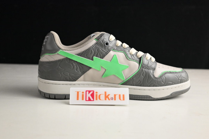 bape sta sk8 to nigo dark grey/beige/green 1g70191034