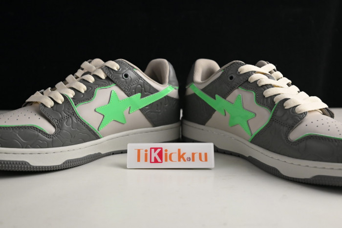 bape sta sk8 to nigo dark grey/beige/green 1g70191034
