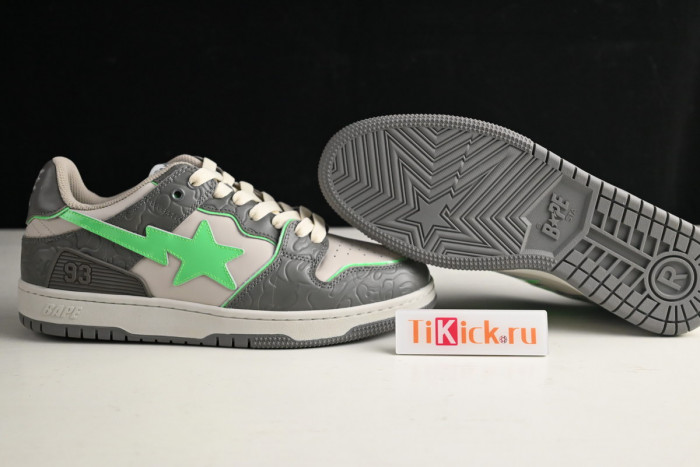 bape sta sk8 to nigo dark grey/beige/green 1g70191034