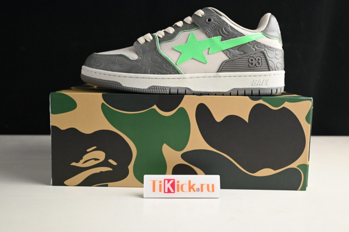 bape sta sk8 to nigo dark grey/beige/green 1g70191034