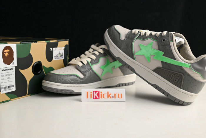 bape sta sk8 to nigo dark grey/beige/green 1g70191034