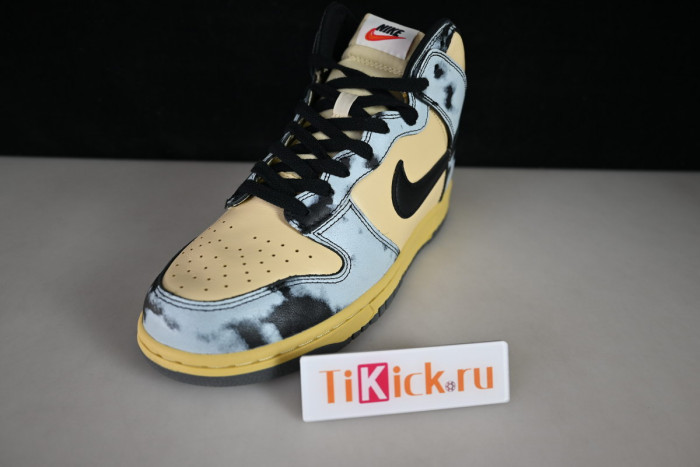 nike dunk high 1985 black acid wash - dd9404-700