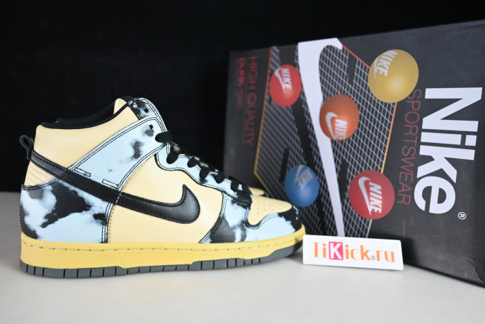 nike dunk high 1985 black acid wash - dd9404-700