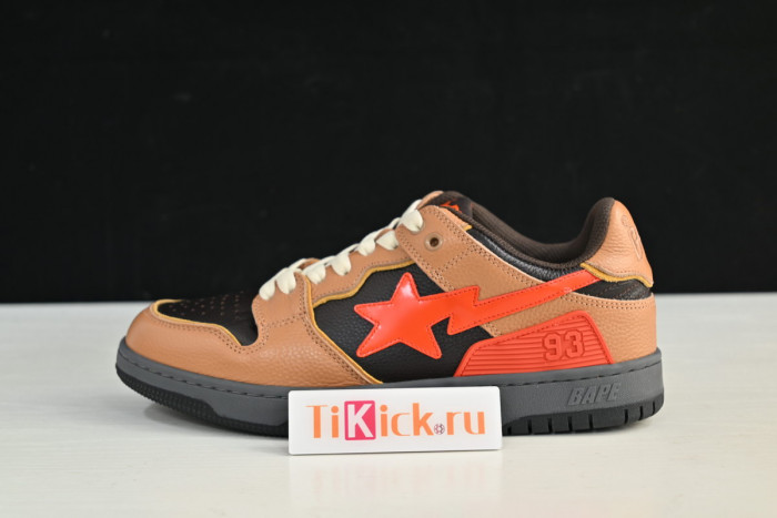 bape sta sk8 to nigo light brown/black/red 1g70191034011