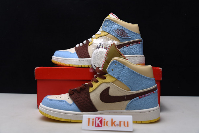 air jordan 1 Ma*s*n chateau rouge x high mid fearless cu2803-200